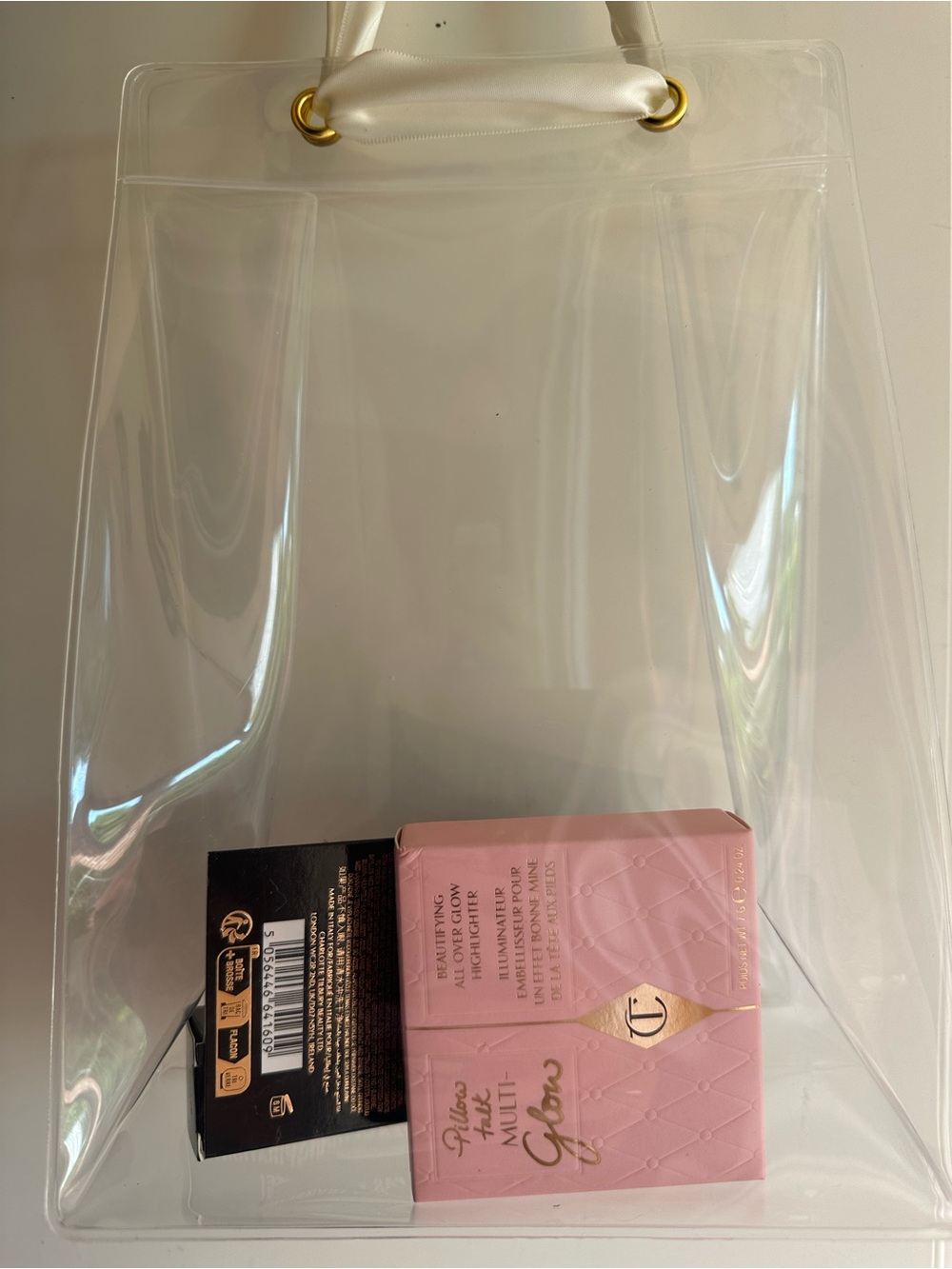 Charlotte Tilbury Glow Highlighter & Exagger-Eyes Gift Set (with clear tote)